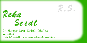 reka seidl business card